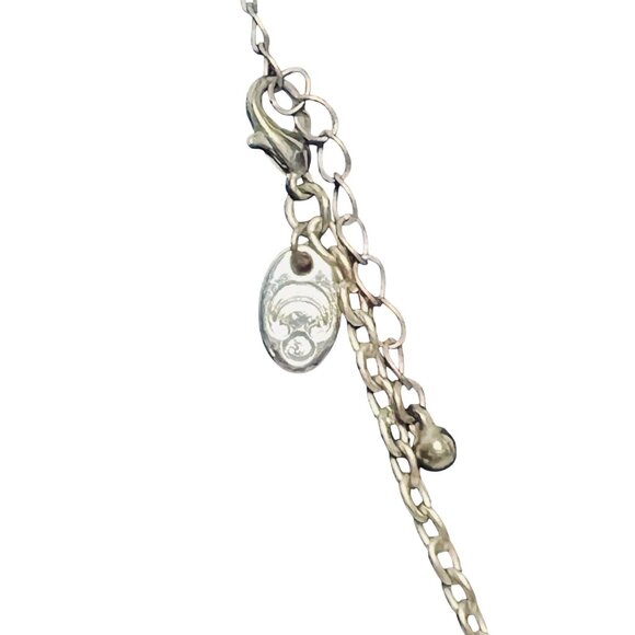 Charming Charlie Statement Necklace W/Opalescent Stones & Crystal Accents (5553) - Picture 6 of 7